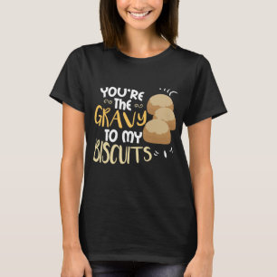 T-shirt Couples du sud de biscuits de sauce au jus