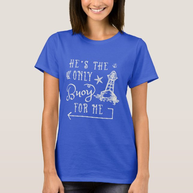 T-shirt Couples Femme Mari Correspondant Croisière Vacance (Devant)