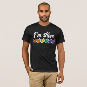 T-shirt Couples Gay Correspondant LGBT Im Hers Gay pride