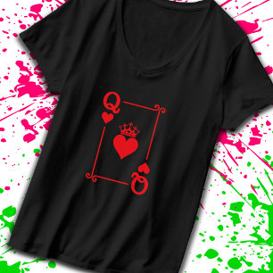 T-shirt Couples jumelés Costume d'Halloween Reine des Coeu