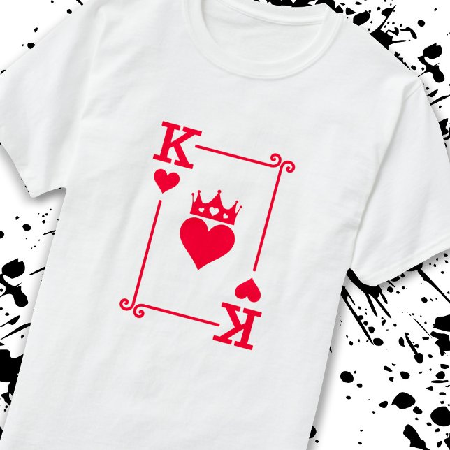 T-shirt Couples jumelés Costume d'Halloween Roi de coeur (Créateur téléchargé)