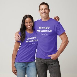 T-shirt Couples Mariage De Rêve De Beauté Superbe Couleur 