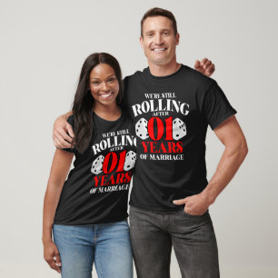 T-shirt Couples mariés 01 ans drôle