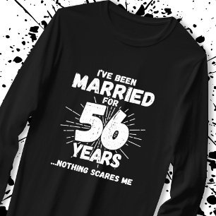 T-shirt Couples mariés 56 ans drôle 56e anniversaire
