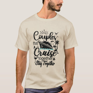 T-shirt Couples Qui Croisent Ensemble Restent Ensemble Vac