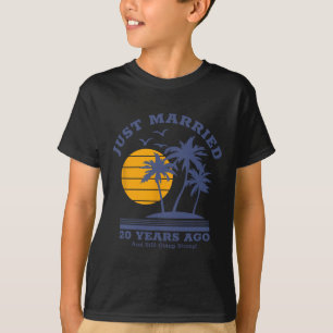 T-shirt Couples romantiques - 20e Mariage Anniversa