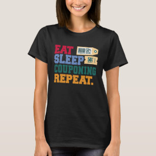 T-shirt Couponer à couchage du sommeil à manger Couponer à