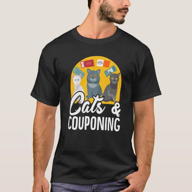 T-shirt Couponer Couponing Chats et Couponing (Devant)