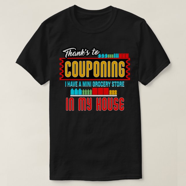 T-shirt Couponing Merci À Couponing (Design devant)