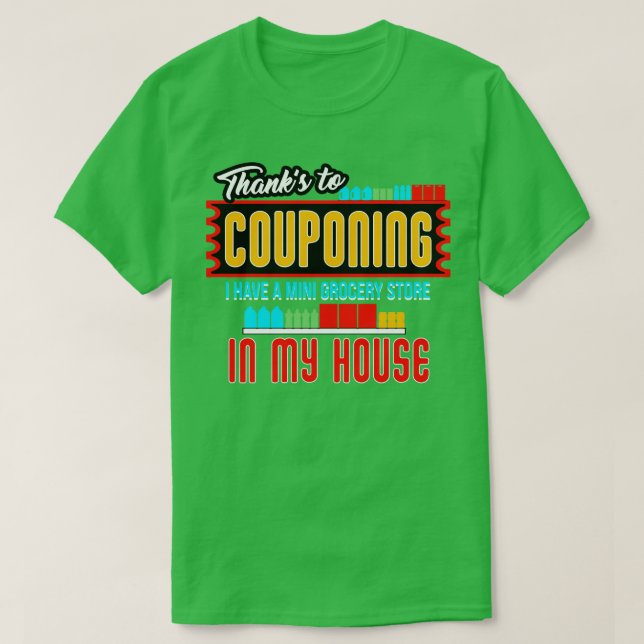 T-shirt Couponing Merci À Couponing (Design devant)