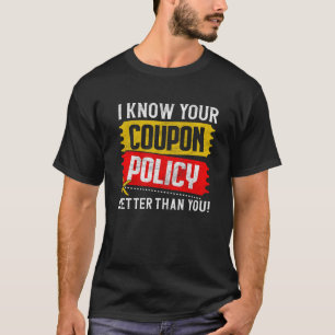 T-shirt Couponing Save Je sais Vous Coupon Politique Mieux