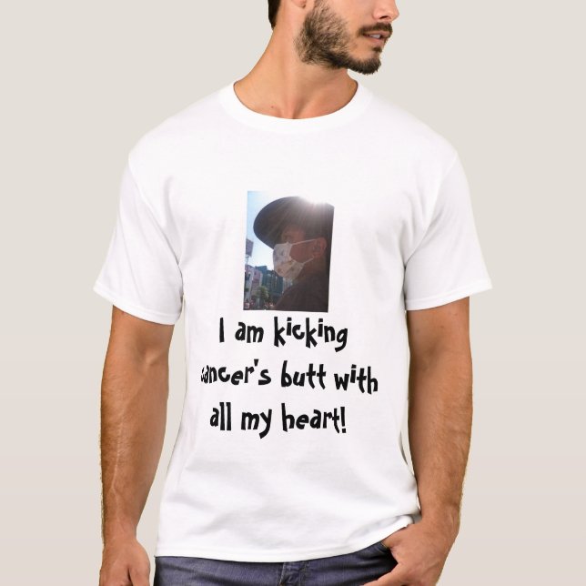 T-shirt Coups de pied du bout du cancer (Devant)