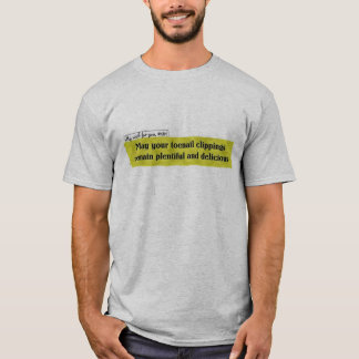 T-shirt coupures d'ongle de pied