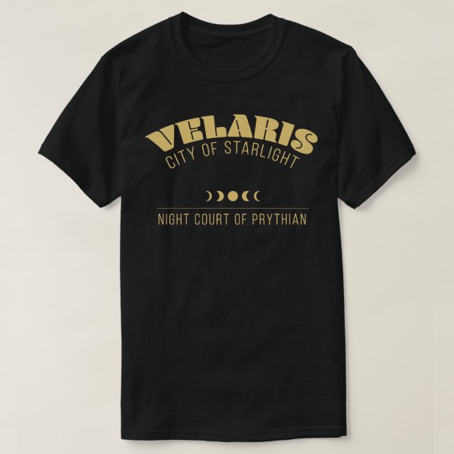 T-shirt Cour de nuit Acotar Velaris Ville de Starlight 2 (Design devant)