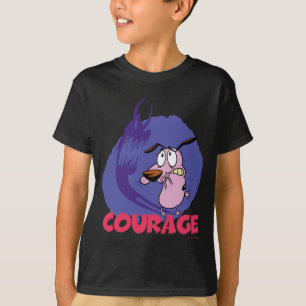 T-shirt Courage du chien lâché Graphique instantané