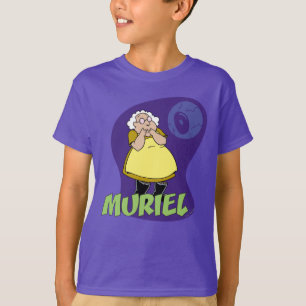 T-shirt Courage du chien lâché   Muriel Graphic
