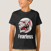 T-shirt courageux de base-ball