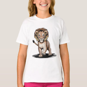 T-shirt Courageux Petits Lions Cub Enfants