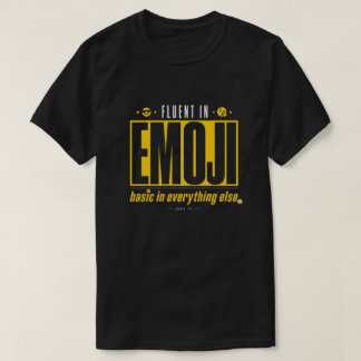 T-shirt « Courant en Emoji, Basiques en Tout le Re