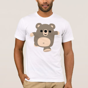 T-shirt courant mignon d'ours de bande dessinée