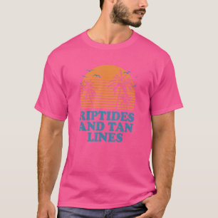 T-shirt Courants de déchirure et lignes de bronzage Plage