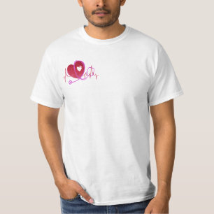 T-shirt Courbe cardiaque avec stéthoscope Médicale 3