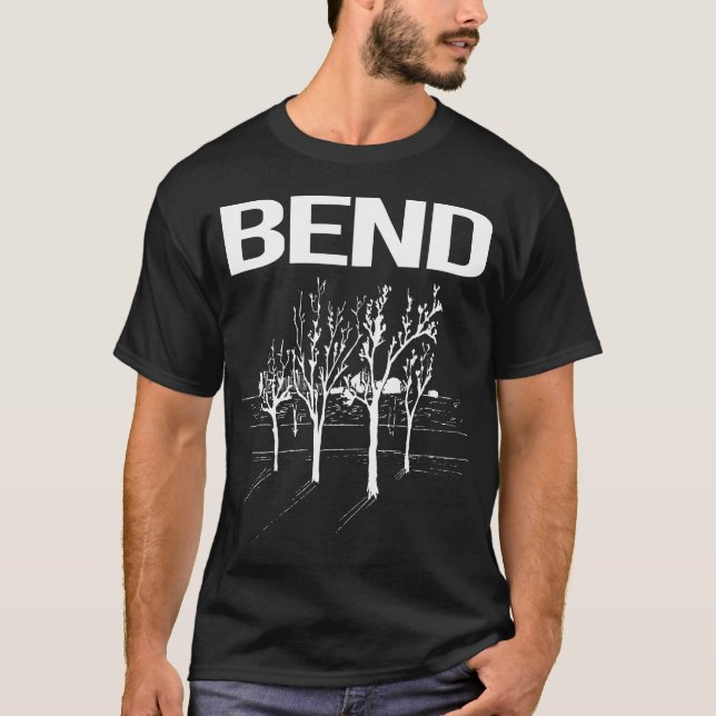 T-shirt Courbe des arbres de rue (Devant)