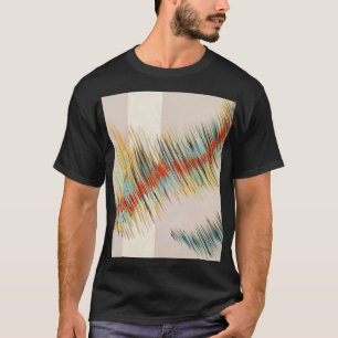 T-shirt Courbes irrégulières Art Peinture Abstraite