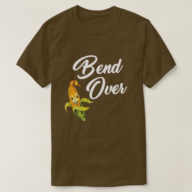 T-SHIRT COURBURE AU-DESSUS DE CHEMISE D'ÉPI DE MAÏS (Design devant)