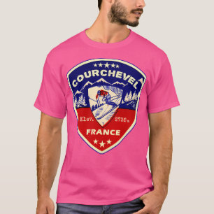 T-shirt Courchevel France Ski Montagnes Skier Activ
