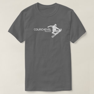 T-shirt Courchevel France Snowboardeur