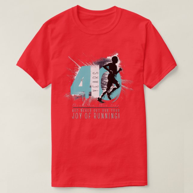 T-shirt Coureur 40e anniversaire (Design devant)