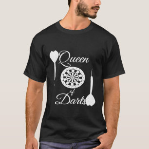 T-shirt Coureur de fléchettes de fléchettes Queen of Darts