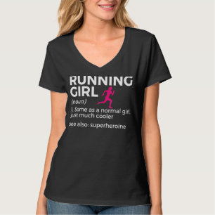 T-shirt Coureur de la définition de fille drôle