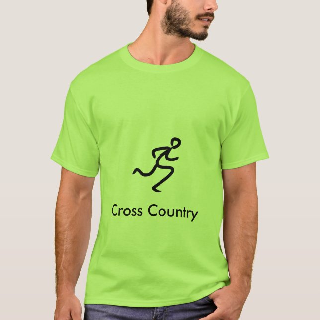T-shirt Coureur de pays croisé (Devant)