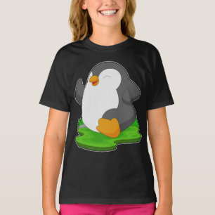 T-shirt Coureur de pingouins faisant du sport