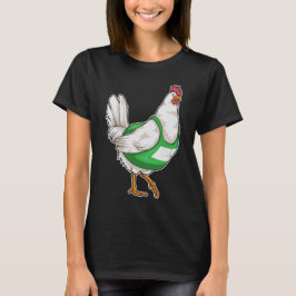 T-shirt Coureur de poulets faisant du sport