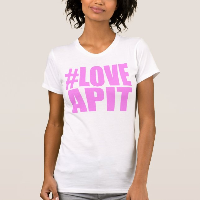 T-shirt Coureur de rose de femme de #LOVEAPIT - l'AUTRE (Devant)