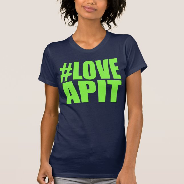 T-shirt Coureur de vert de femme de #LOVEAPIT - l'AUTRE (Devant)