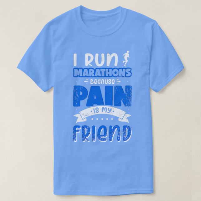 T-shirt Coureur disant marathon jogging jogger disant 3 (Design devant)