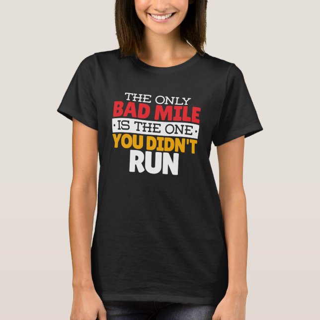T-shirt Coureur - Drôle Mille Mille À Courir Citation (Devant)