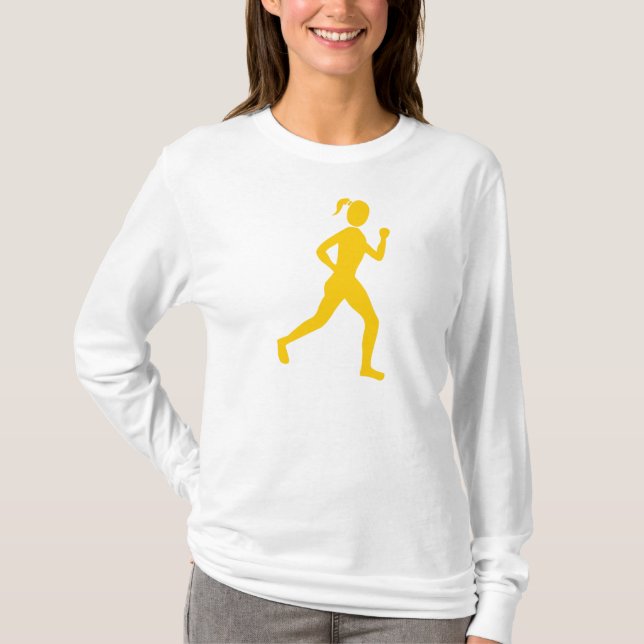 T-shirt Coureur (Femme) - Ambre (Devant)