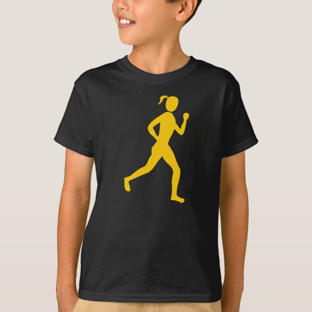 T-shirt Coureur (Femme) - Ambre (Devant)