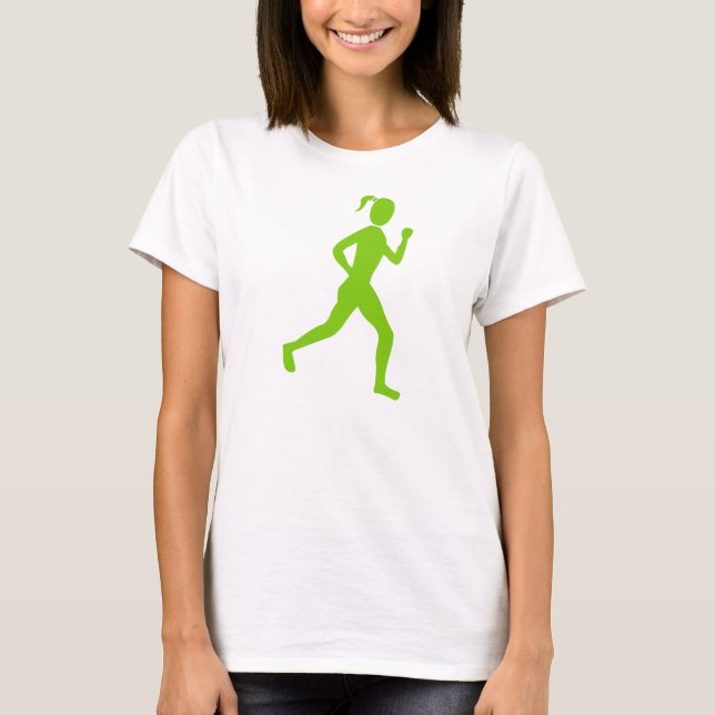 T-shirt Coureur (Femme) - Martian Green (Devant)