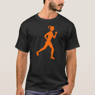 T-shirt Coureur (Femme) - Orange