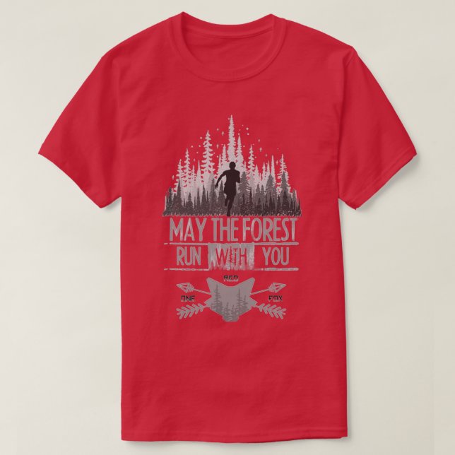 T-shirt coureur forestier (Design devant)
