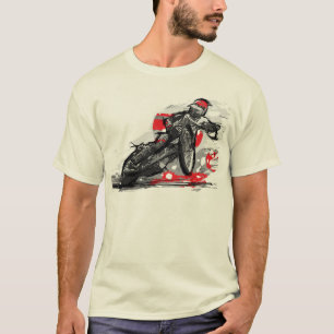 T-shirt Coureur frais de moto de speed-way