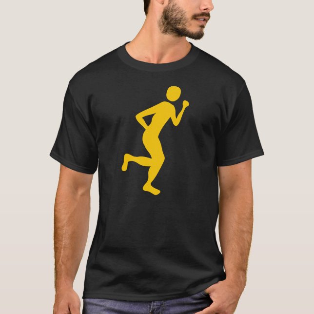 T-shirt Coureur (Homme) - Ambre (Devant)