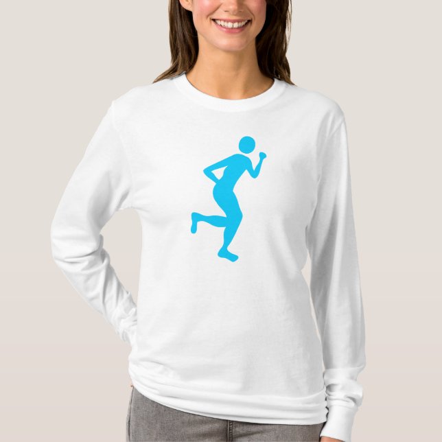 T-shirt Coureur (Homme) - Ciel bleu (Devant)
