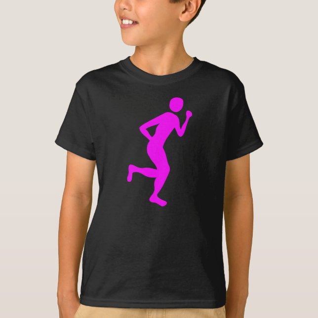 T-shirt Coureur (Homme) - Magenta (Devant)
